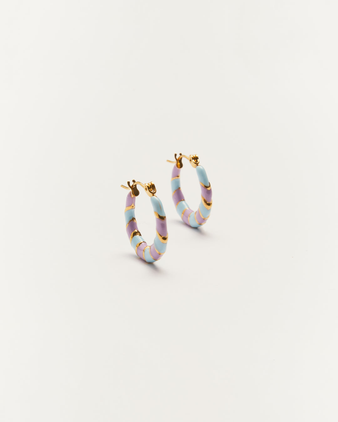 Twiggy - Earrings Blue & Lilac - Palas