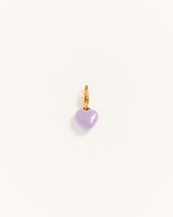 Lolly Heart- Charm Purple