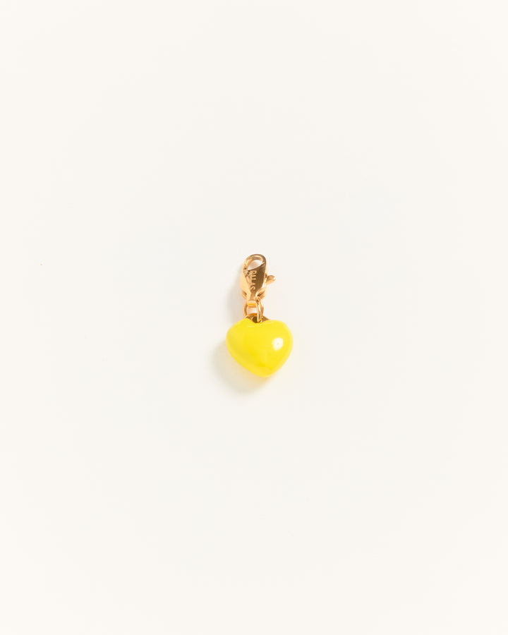 Lolly Heart- Charm Yellow