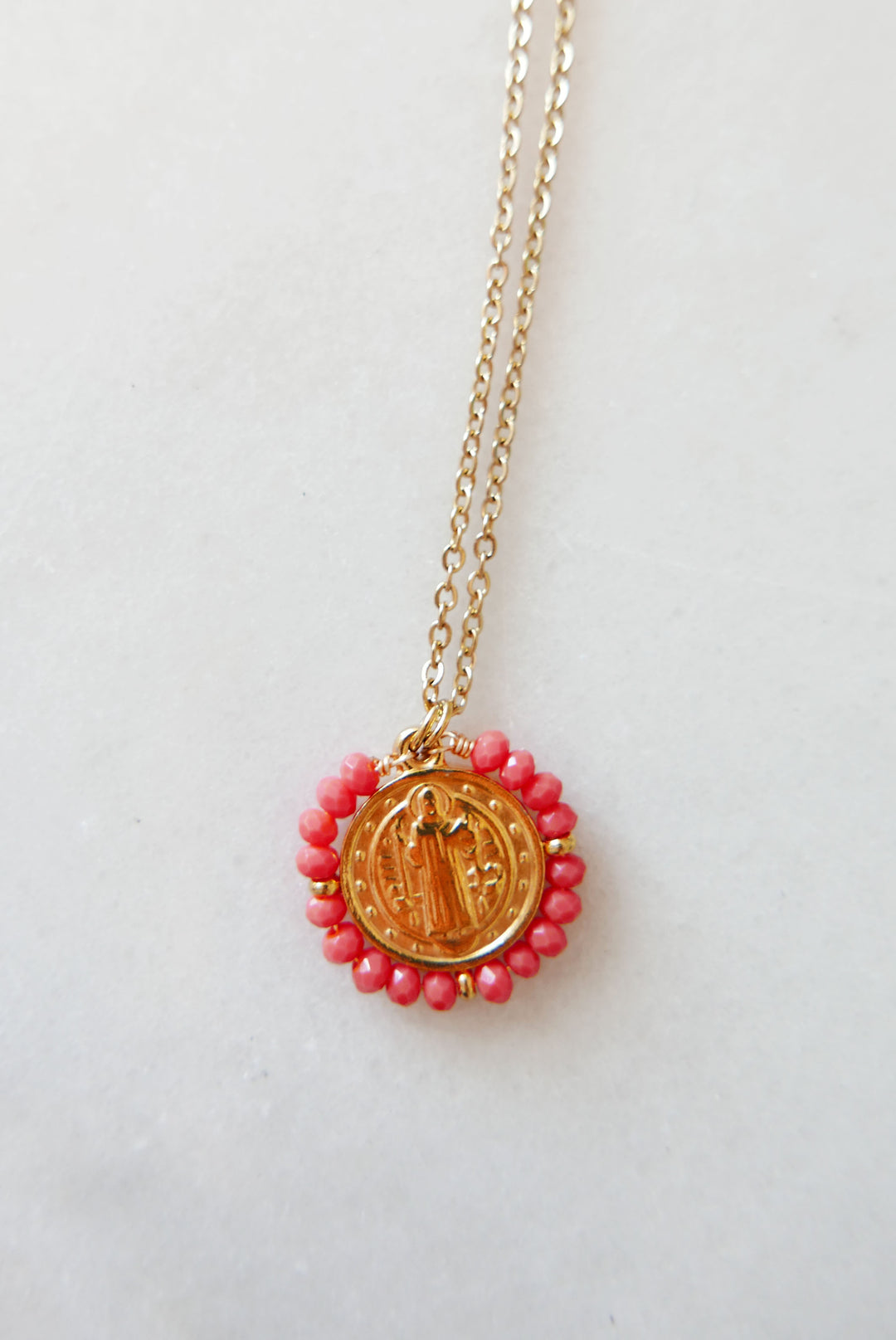 Santo Necklace - Coral - Palas