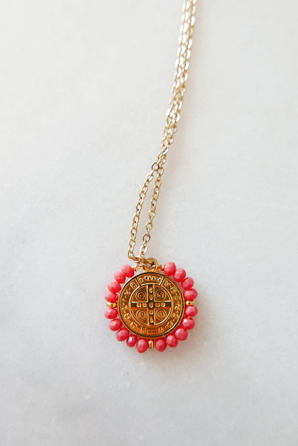 Santo Necklace - Coral - Palas